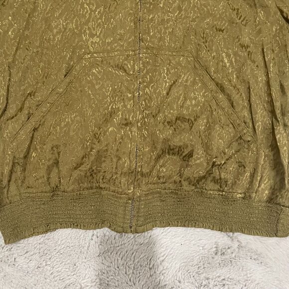 Maeve by Anthropologie Women's M Silky Bomber Jacket Modern Chic Trendy Layering - Picture 8 of 14